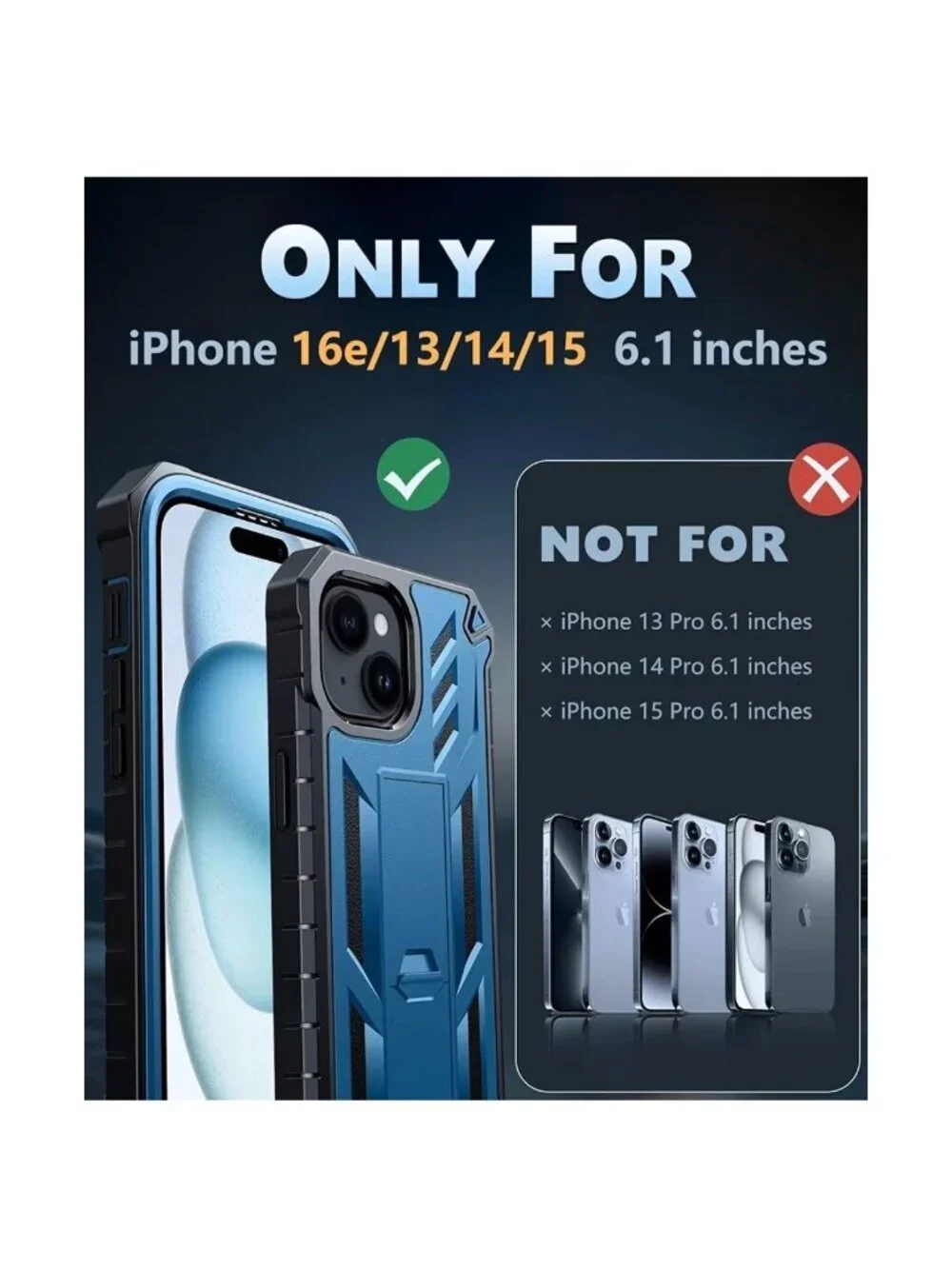 Iphone Case Blue Fits 15 /14 / 13 new in package